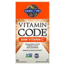 Garden of Life 비타민 코드 RAW Vitamin C 비건 캡슐 60정, 60개