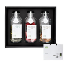 꿈에그린농장 담향 담금주 키트 2호 + 쇼핑백 선물세트 야관문 23g + 딸기 19g + 감귤 16g, 3세트