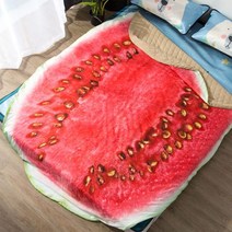 쓸데없는 선물 꽃게 배추잎 수박 전복 담요 특이한 이불 선물