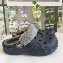 Crocs/Karochi 따뜻한 면 구멍 신발 남성 겨울 신작 봉제 인형 모피 슬리퍼 여성 206633