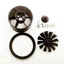 팬 모터 QF2611 3300KV 5000 KV 브러시리스 모터 50mm EDF CW CCW12 블레이드 포함 RC 비행기 덕트 팬, [01] EDF without motor CW