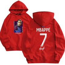 킬리안 음바페 파리 생제르맹 후드 티 셔츠 빅사이즈 봄 가을 남자 여자 PSG 생제르망 모자 큰 축구 커플