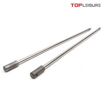 탑레져 A형 받침틀 공용 노지용 팩 2개 땅꽂이 강철 스테인레스