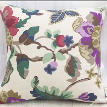 성한텍스 북유럽패턴 쿠션 (쿠션솜포함), 43_린넨_잔꽃