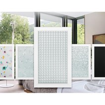 매장 사무실 미용실 안보이는 창문 시트지3m 회의실 사계절 반지하 유리창, 써클체크 3M