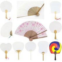 종이부채만들기 전통 한지 무지 부채꾸미기, 08 선녀부채