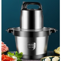 고기 믹서기 분쇄기 업소용 다진고기 대용량, 1500W 6리터 2칼날