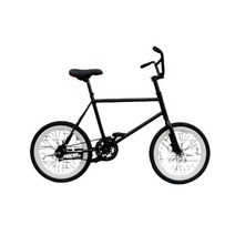 브레이크없는 자전거 미니벨로 묘기 MTB 20인치 작은, Bianchi 올 블랙