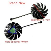 85mm 87mm 컴퓨터 그래픽 카드 Gigabyte GTX 1050 TI 1060 1070 960 RX 470 480 570 580 MINI-ITX 자동차, 01 Ball replacement