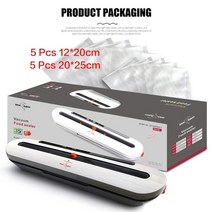 주방 진공 식품 실러 식품 보호기 110v 220v 10pcs 보관 가방 자동 가정용 진공 실러 포장 기계, 협력사, w02 그레이, 우리 플러그