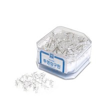 화신 리치 장구 푸쉬핀 (투명) 100입 / 압정 압핀, 단품