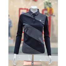 루이까스텔 여성 이태리 소재 라인 배색 티셔츠 (3LCTS909)
