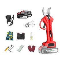 무선 충전식 전지가위 독일기술 전동가위 전기 가지치기 원예용 전정가위, 기본형_2.5cm_배터리2개, 1개