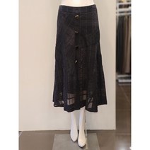 베스띠벨리 텍스처 블록 플레어 스커트 BE-S23050