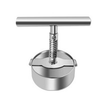 패티 304 스테인레스 햄버거 고기 프레스 수동 떡갈비 동그랑땡 틀, 직경 133mm, 1개