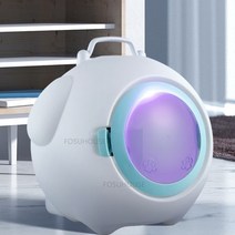 펫드라이룸 애견 털 건조 드라이기 일본식 지능형 애완 동물 헤어 드라이어 가구 목욕 건조기 가정용 음소거 라이트 럭셔리 다기능 상자, White-C