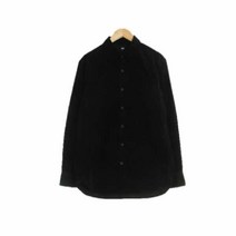 유니클로 블랙 면 골덴셔츠 남자 2544