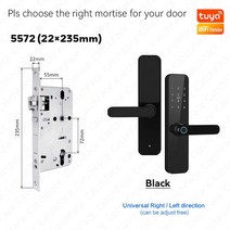 스마트자물쇠 와이파이지그비블루투스 앱 전자 지문 디지털 도어 잠금 암호 카드 홈 보안, [18] 22 235 5572