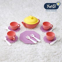 아기자기 예쁜색감 티타임 유아 찻잔세트 디저트카페놀이 후식, ♣20개묶음