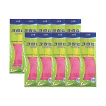 크린랲 고무장갑 특대, 10개, 특대(XL) 이상