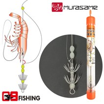 [09피싱]소렉스 한치 갑오징어 생새우 채비 오징어 낚시 바늘 생미끼낚시