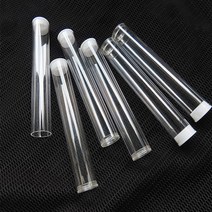 PVC 투명 튜브 답례품 대량 포장용기 19.5cm, 1튜브통19.5cm-블랙