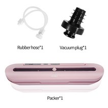 랩핑기 래핑기 랩포장기 실링기 SaengQ-음식 진공 포장기 220V 110V 상업 및 가정용 비닐봉지 10 장, EU-220V, Pink-2pcs