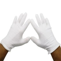 면장갑 작업 목 장갑 얇은 흰면 운전 흰색 예식, S055570CM