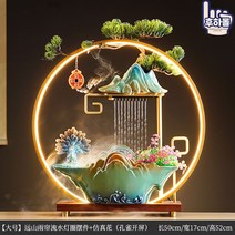 인테리어 분수대 천연 가습기 가정용 실내 행운의 인공 폭포 미니 소형, 옵션2