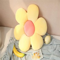 야외벤치의자 공원벤치 철제벤치 정원 의자 꽃 플러시 베개 부드러운 봉제 코튼 쿠션 거실 침실 홈 장식, Yellow+55cm