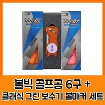 Ef475876; 볼빅 블루90 프리미움6구 클래식그린보수기볼마커세트 opshow 골프공 골프용품 골프채 골프장갑, opshow 본상품선택