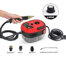 초음파청소기 상업용 자동차 다기능 고압 스팀 청소기 에어컨 주방 후드 110V 240V 2500W AliExpress, Red+미국+220V