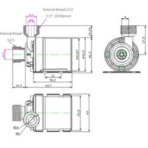 히트펌프 보일러컨트롤러 빨래건조기휴대용 미니 브러시리스 모터 DC 12V/24V 5M 800L/H 냉각 시스템, [02] 24V