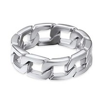 PROSTEEL 반지 맨즈 희평 링 스테인리스 금속 알레르기 대응 14호~25호 심플 멋있는 힙합 액세서리
