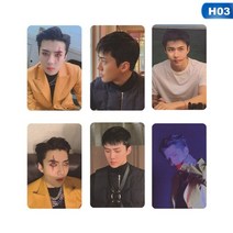 아이돌 포토카드 Kpop Exo 백현 솔로 6 번째 앨범 집착 Lomo 카드 패션 자체 제작 종이 사진 포토 개/대, 03 03