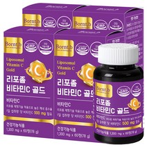 본트비 고함량 리포좀 비타민C 골드, 60정, 4개