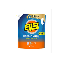 규격 LG생활건강 테크 베이킹소다+구연산 드럼용 액체세제 리필 2L