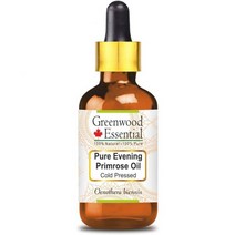 그린우드 에센셜 퓨어 이브닝 프리멜 오일Oenothera Biennis 유리 방울 포함 천연 품질 콜드 프레스 100ml 3.38oz Greenwood Essential 42839, 100 ml (1er Pack)