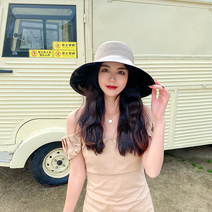 Yunyan 여성 패션 챙 넓은 봄 여름 가을 외출용 패션 모자