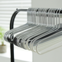 홈앤하우스 홈앤하우스 논슬립 옷걸이 PVC 멀티 코팅 바지걸이 20p 모음, 크림화이트