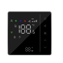 보일러순환모터 EU AC 모터 속도 제어 온도차 24V 220V 실내 에어컨 히터 쿨러 레귤레이터, [02] 4Pipe, [02] BLACK, [01] 220VAC(110-240V)