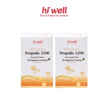 하이웰 뉴질랜드 프리미엄 프로폴리스 3200 플라보노이드 96mg 100정 2통
