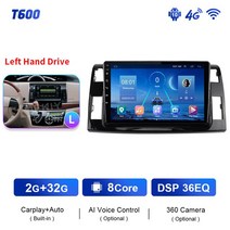 블루레이플레이어 재생기 EKIY T900 8G 첫번째28G For Toyota Previa 3 III XR50 Estima 2006 2007 2008- 자동차 카 라디오 탐색 GP, [03] T600 2G 32G BK LHD