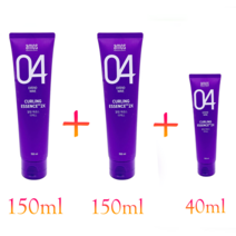 아모스 컬링 에센스 2 x 150ml 1+1+휴대용 40ml 스타일링 크림 컬업 헤어컬 미용실, 150ml+150ml+40ml