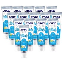 2080 퓨어 베이킹소다 싱그러운 레몬라임향 치약 125g, 15개