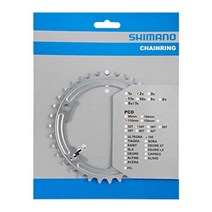 SHIMANO Shimano (SHIMANO) 체인 링 34T-MA (50-34T 용) (실버) Y1PH34010, 1개, 상품명참조