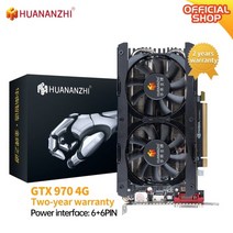 [해외] huananzhi gtx 650 760 950 960 970 1050ti 1060 2g 4g 6g 그래픽 카드 rx 550 560 4g gddr4 gddr5 vga, GTX970 4G