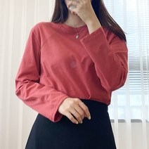 스토리원 여성 베이직 레글런 오버핏 쭉티 티셔츠 WM-TE095