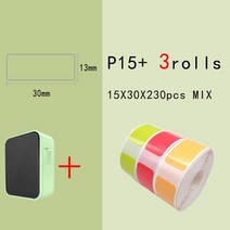 스티커 가격 라벨 프린터기 휴대용 프린터 미니 무선 블루투스 D110 열 P15, 1.3Rolls Printer Set1