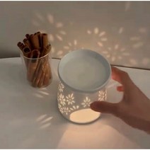 도자기 아로마 오일램프 버너 워머 티라이트 조명 아로마테라피 받침대, 스타